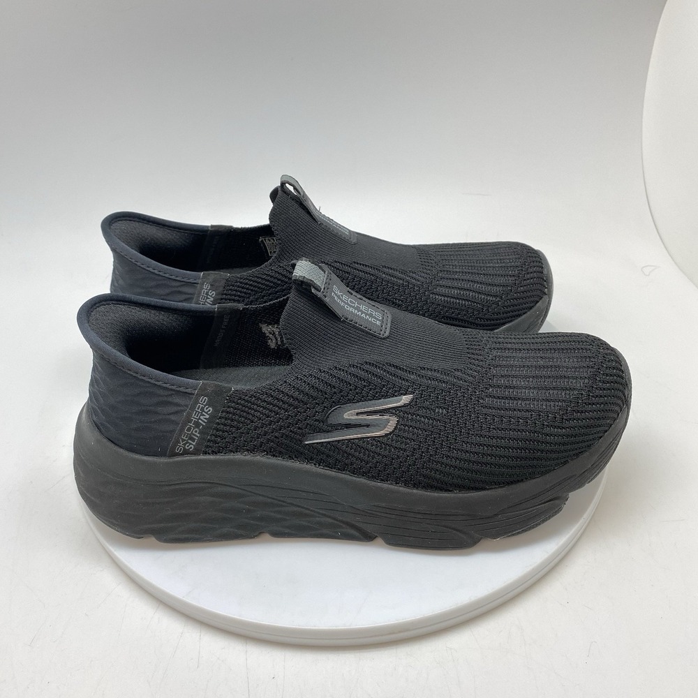Skechers Sneakers Womens 6.5 Max Cushioning Elite Black Athletic Shoes 128571W